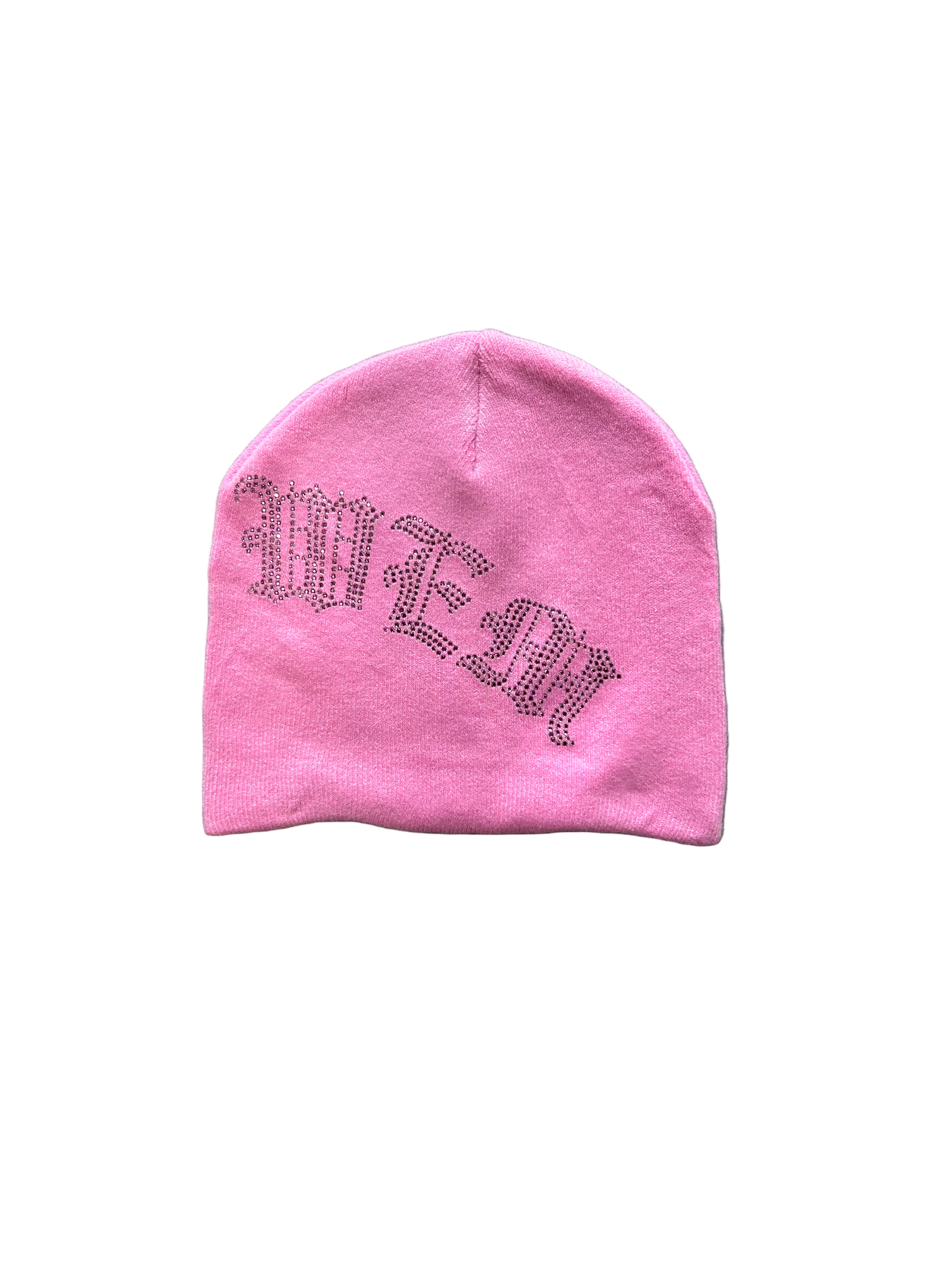 ‘PINK’ RHINESTONE BEANIES