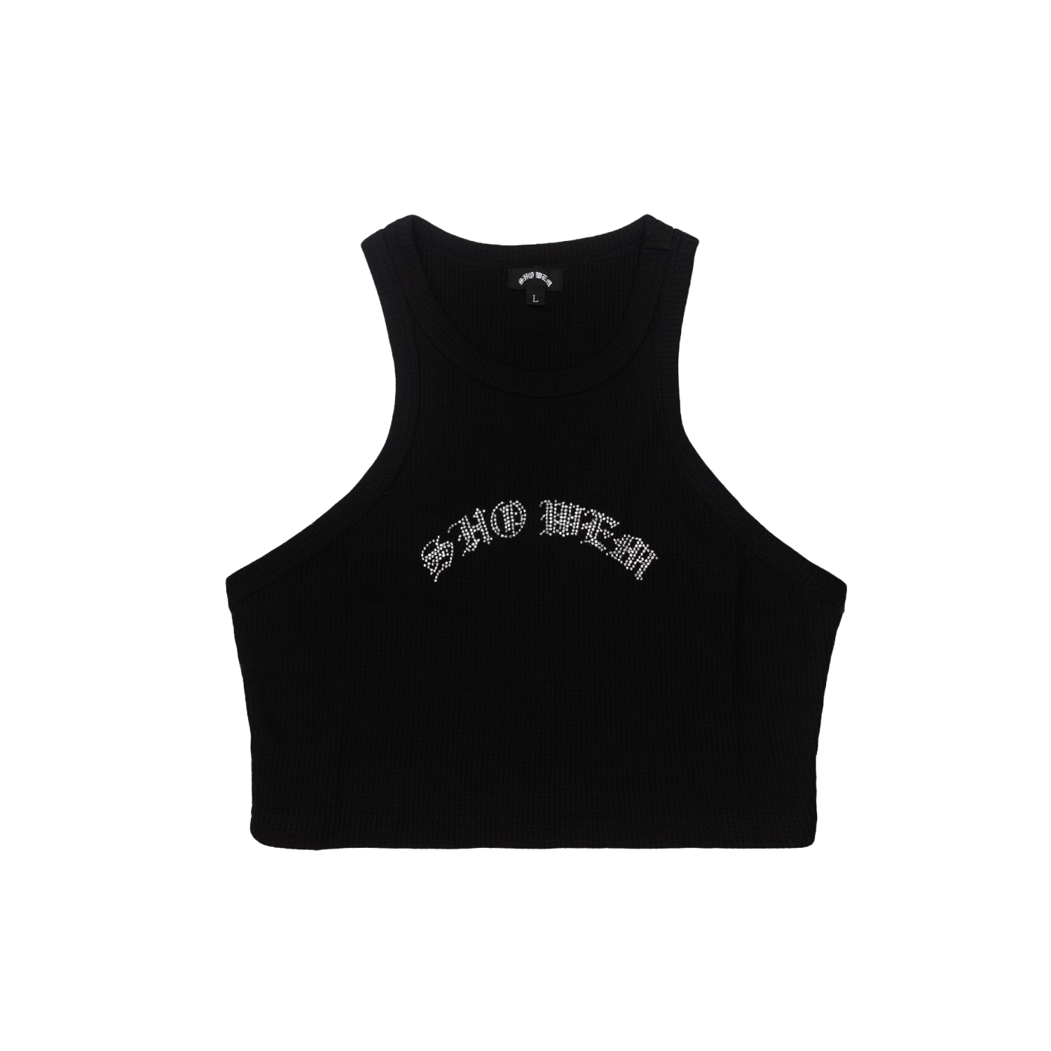 ‘RHINESTONE’ CROPPED TANK TOP
