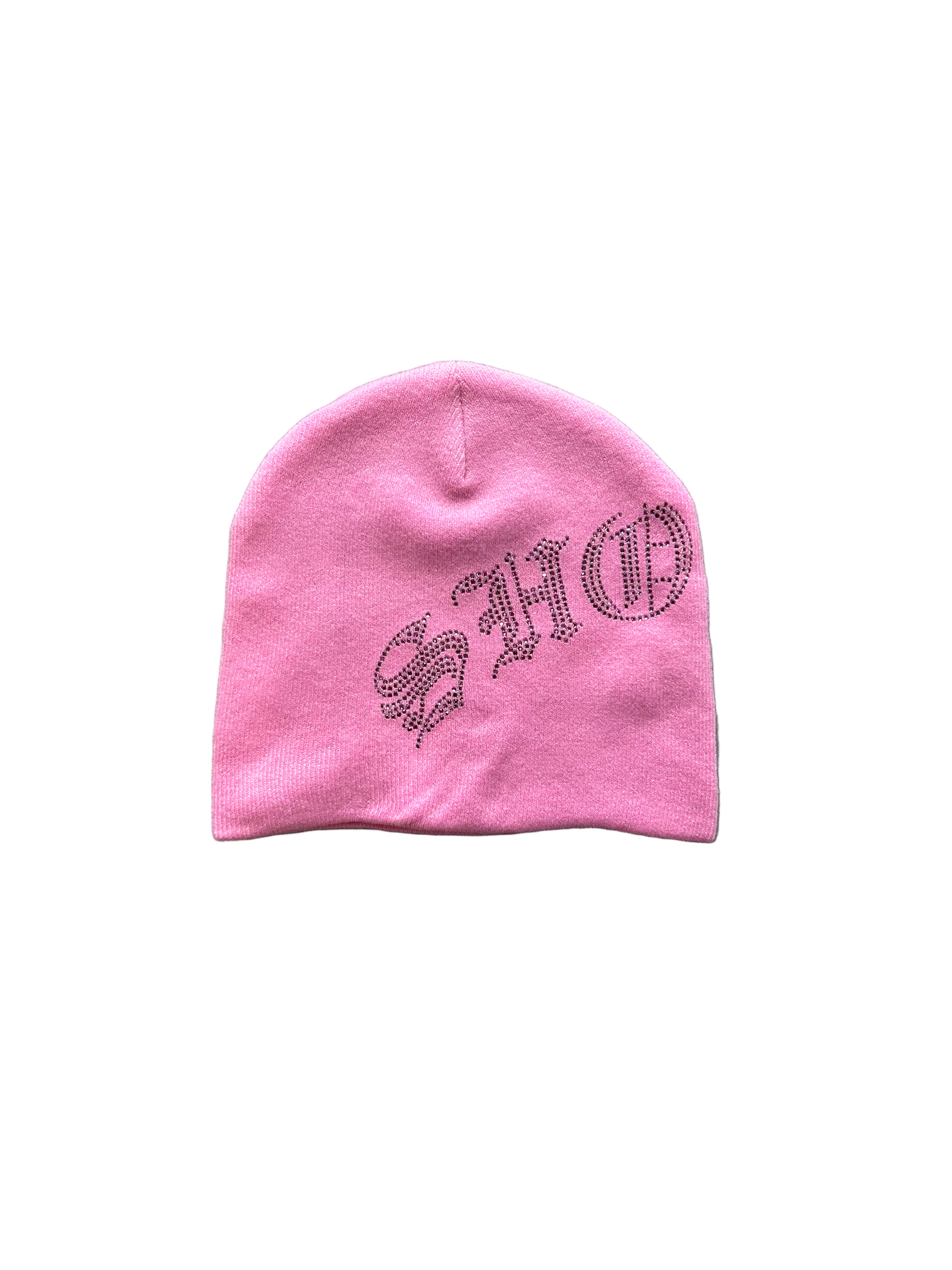 ‘PINK’ RHINESTONE BEANIES
