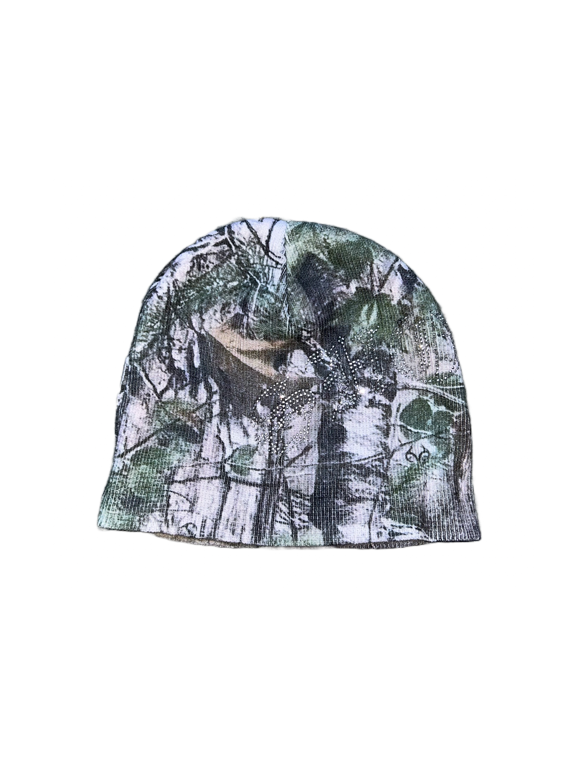 ‘CAMO’ RHINESTONE BEANIE
