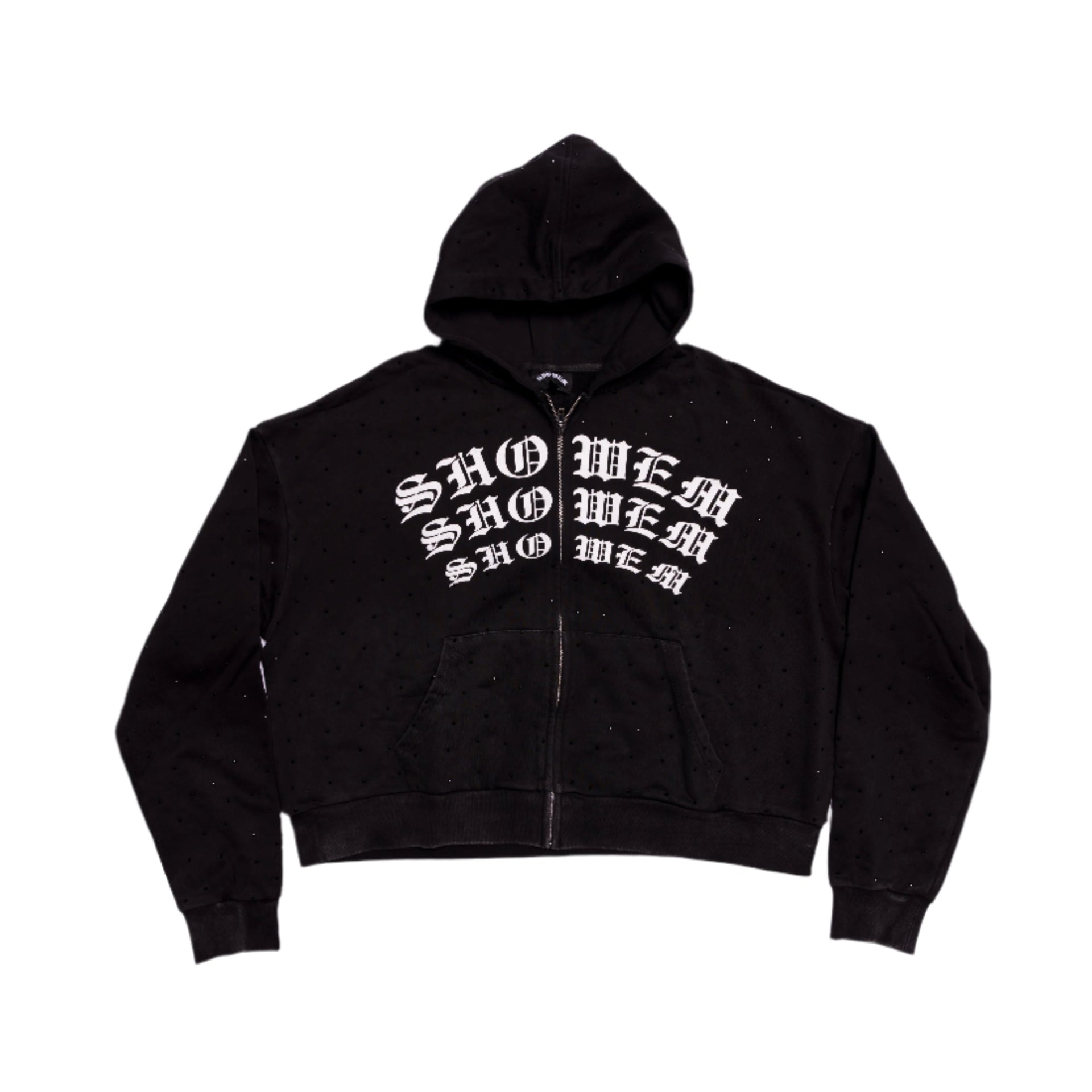 ‘MIDNIGHT’ RHINESTONE ZIP UP
