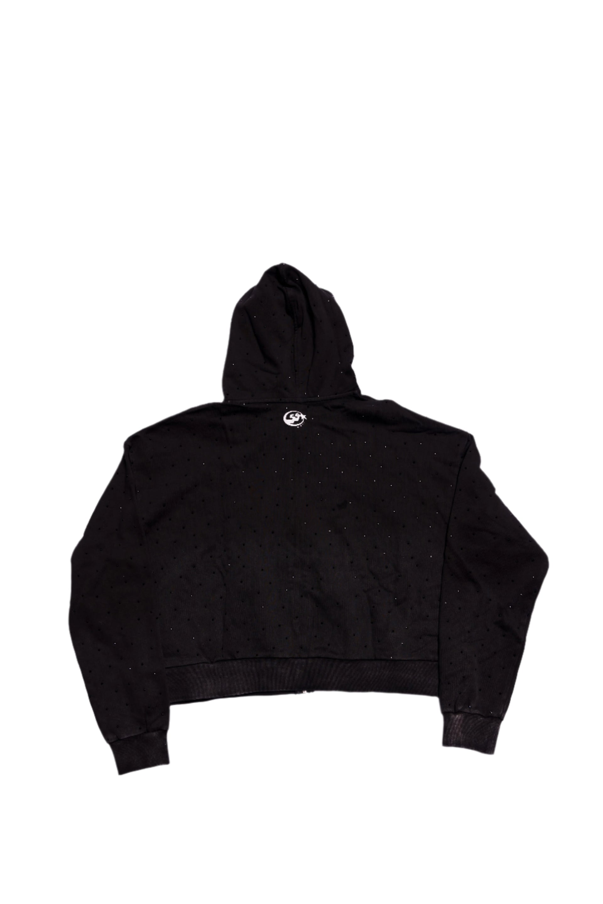 ‘MIDNIGHT’ RHINESTONE ZIP UP